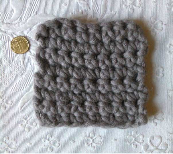 Feltrone: single crochet swatch