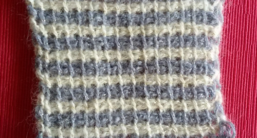 Bicolor afghan crochet